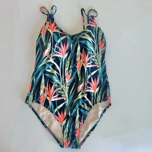NWOT Kona Sol Birds of Paradise One Piece Swimsuit